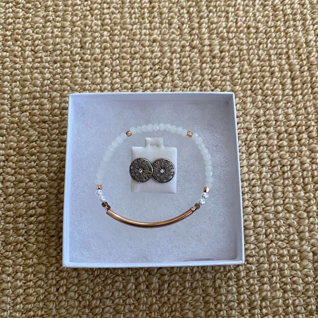 Park Lane Bracelet And Stud Earrings Set New 20$